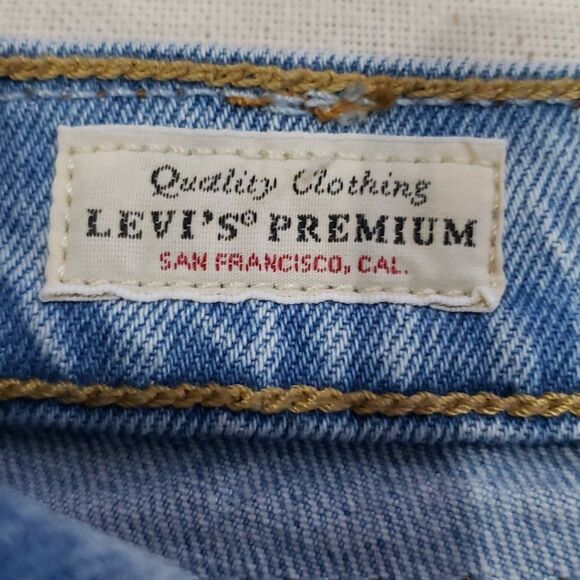 Levi's 501 Women's sz 28 Big E Wedgie Light Wash Denim - Picture 6 of 10